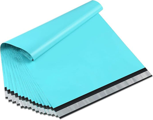 UCGOU Poly Mailers 10x13 Inch Teal 200 Pack Shipping Bags #4 Strong Mailing Envelopes Boutique Packaging Postal Self Seal Adhesive Waterproof and Tear Proof Small Business for Clothes Books