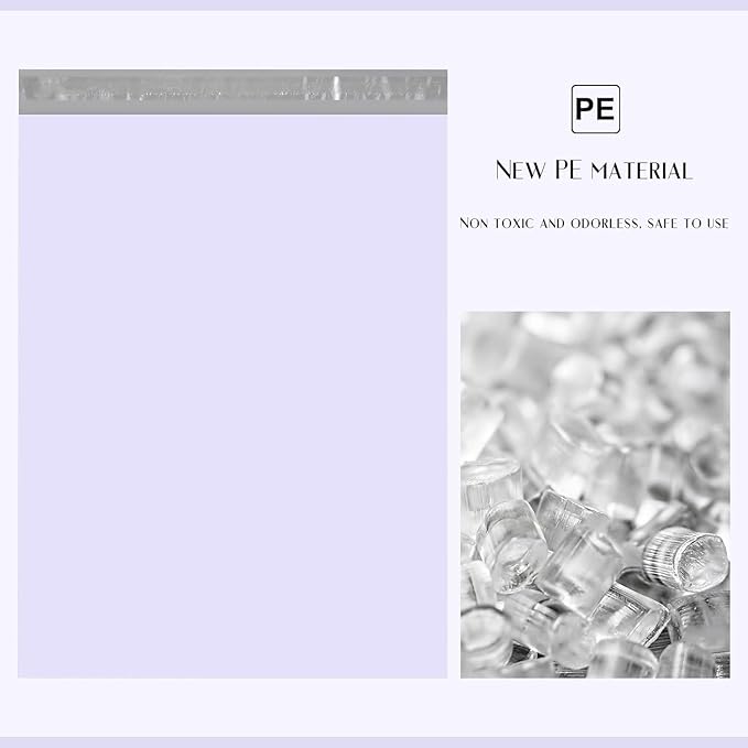 Metronic Large Poly Mailers 24x24 300 Pcs, Strong Adhensive Shipping Bags for Clothing, Waterproof Mailers Bags for Small Business, Shipping Envelopes, Tear-resistant Mailing Bags Bulk in Lilac Purple