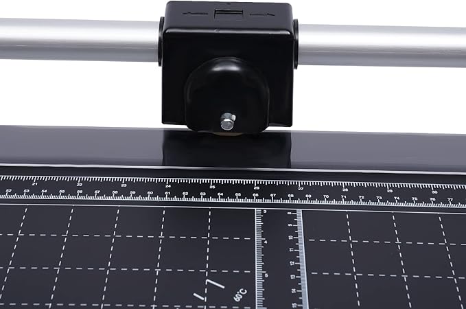 Manual Heavy Duty 36 Inch Rolling Cutter Precision Rotary Paper Trimmer for Photo Paper, Film, Art Paper Jam, Office Paper, Thin Plastic Soft Board, PVC,Cutting Table,Professional Rolling Trimmer