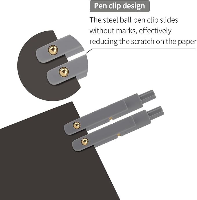 Ddaowanx Gel Pens,0.5mm Quick Dry Black Ink Pens Fine Point Smooth Writing Pens, Cute Office School Supplies Gifts for Women (24 Pcs Morandi-Black Ink)