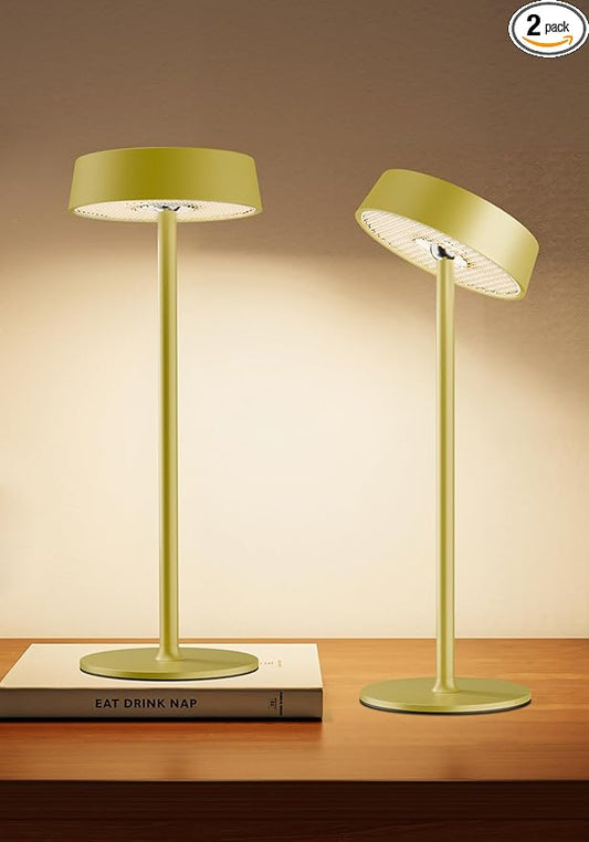 Cordless Lamp, Outdoor Waterproof, Dimmable Touch Control 3 Color Temperature, Battery Operated Portable, RGB, LED Memory Function, Rechargeable Table Lmap, Desk Lamp, Patio Dinning Restaurant Kitchen