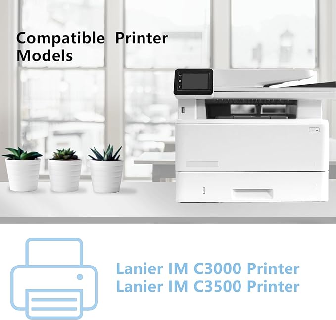 IMC3000 IMC3500 High Yield Toner Cartridge 842251 842252 842253 842254 Replacement for Ricoh IM C3000 IM C3500 Printer(4 Pack Black, Cyan, Yellow, Magenta)