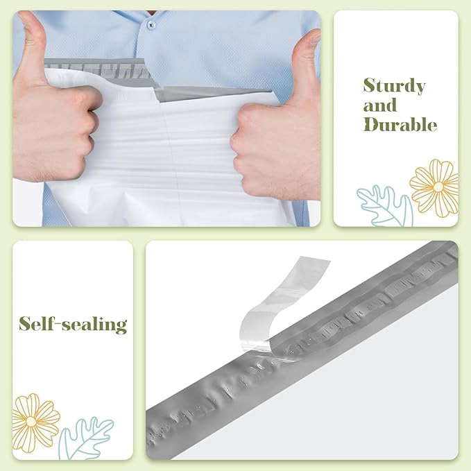 Fuxury 1500 Pcs 19x24" Poly Mailers,Waterproof Mailing Envelopes for Clothing, Strong Adhesive Poly Shipping Postage Bags for Small Business(White)