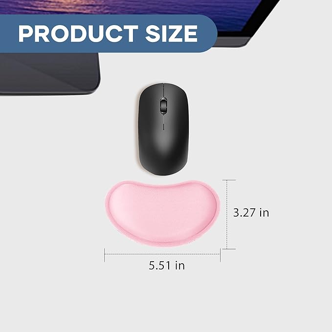 Office Ergonomic Memory Foam Computer Mouse and Keyboard Wrist Rest pad Support Carpal Tunnel, Wrist Rest for Keyboard and Mouse, Wrist Support Set