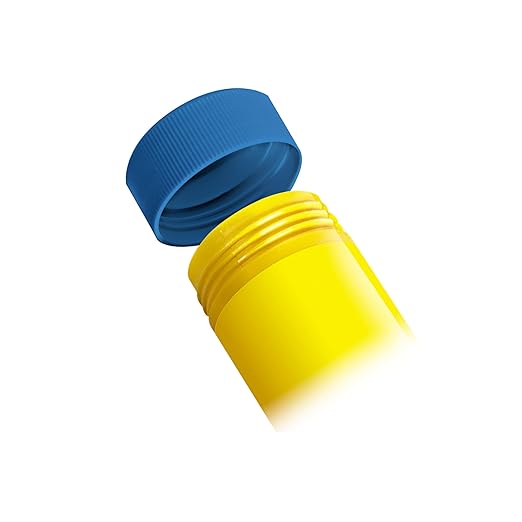 UHU Colored All Purpose Glue Stick 12-Pack Blue Applies & Dries Clear, 1.41oz - Non-Toxic, Washable. Permanent Strong Bond, Solvent-Free with Screw Cap,