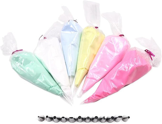 BoFUN Whipped Cream Glue Clay DIY Making Art Craft Kit with Piping Tip for Handmade Phone Case Mirror Jewelry Accessories Homemade Decoration (Pink/White)