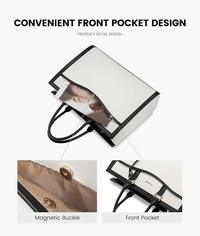 LOVEVOOK Laptop Tote Bag for Women, Office Work Bag Briefcase fit for 15.6 inch Laptop, Large Capacity Teacher Bag Handbag