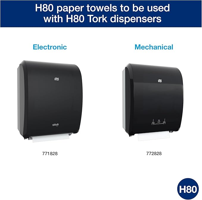 Tork Hand Towel Roll, Natural, Universal, H80, Extra Large, 100% Recycled, 1-Ply, 6 Rolls x 1000 ft, 8031000