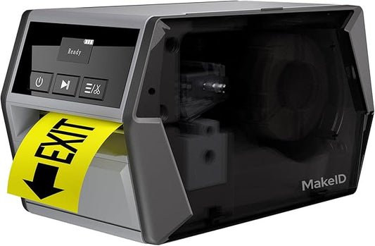 Makeid D50 Industrial Label Printer, Desktop Label Maker 2" Print Head, Mobile APP & PC Editor Compatible, 2600mAh Li-ion Battery, Come with 1.97" W x 26.24ft L Label Heavy-Duty Labeler for Job Sites
