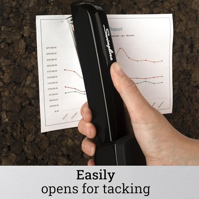 Swingline Stapler, 30 Sheet Capacity, 747 Business Stapler, Jam Free, Metal, Black (74732)