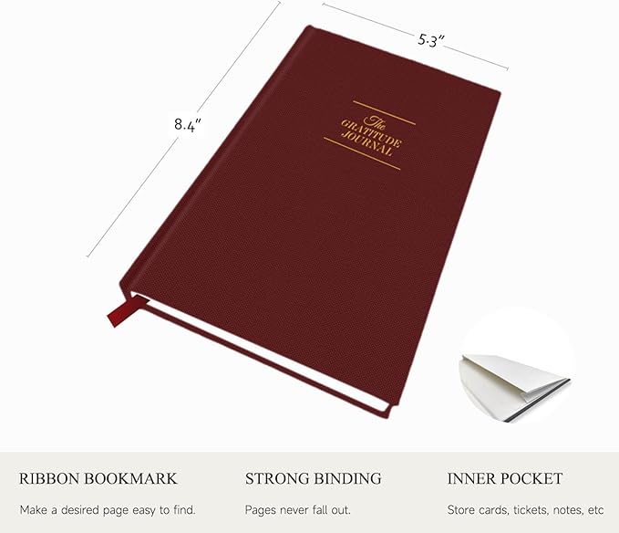 The Gratitude Journal - A Few Minutes a Day for More Happiness, Optimism, Affirmation & Reflection - An Effective Manifestation Guide Journals, Undated Daily Journals for Women & Men