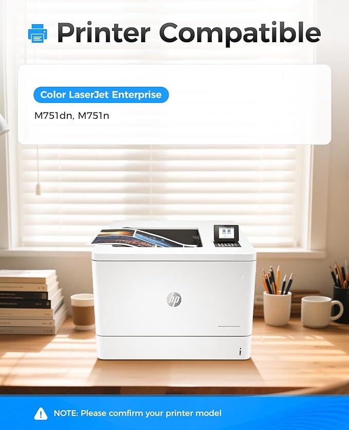 658X Toner Cartridge Set 4-Pack High Yield Replacement for HP 658X 658A W2000X W2001X W2002X W2003X Compatible for HP Color Laserjet Enterprise M751 M751dn M751n Printer Ink Black Cyan Yellow Magenta