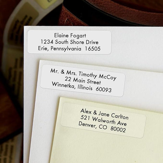 Personalized Return Address Labels - Custom Address Stickers on Sheets (30-1000 Labels) (Minimalist)