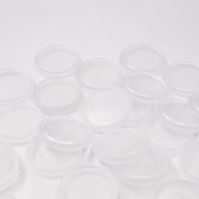 100pcs Discbound Notebook Discs DIY Planner Accessories fits for Tul,Levenger,Arc,Happy Planner,Talia(Clear,0.94inch/24mm)