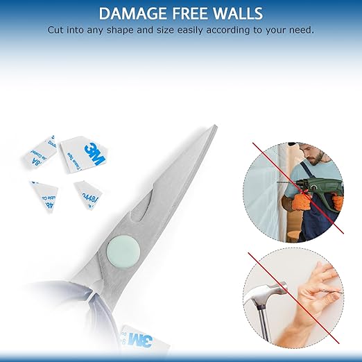 500Pcs Double Sided Foam Tape Strong Pad, Square Super-Sticky 3m Double Sided Adhesive Pads for Crafts, White Self-Adhesive Double Sided Mounting Tape Heavy Duty for House Wall Decor,27x27x2mm