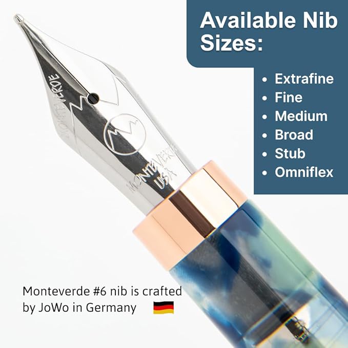 Monteverde Blue Mountain Fountain Pen - EF