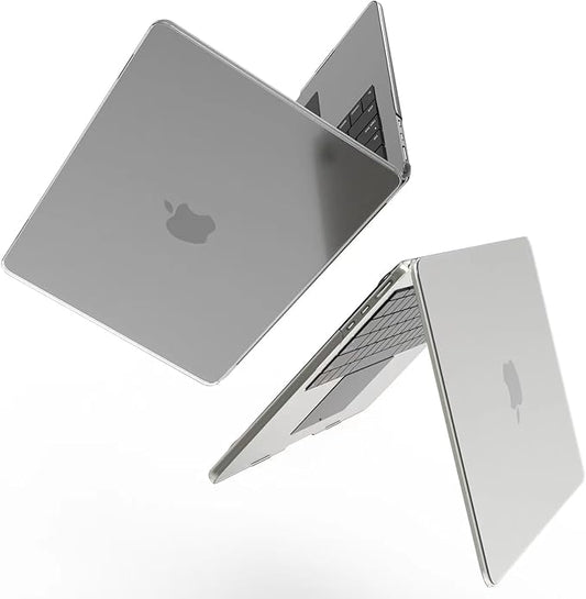 KEROM Matte Clear Case for MacBook Air 15 inch M4 2025 2024 2023 M3 M2 A3241 A3114 A2941, MacBook Air M4 15 inch Case, Ultra Thin Matte Plastic Hard Shell &Keyboard Cover for Mac Air 15, Frosted Clear