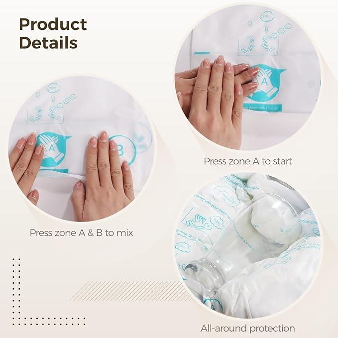 Foam Bags For Shipping 12 PCS 18×23 Inch, Handy Temperature-Activated Expanding Pouches, Instant Pack Quick Packaging - Protective Parcel Solution