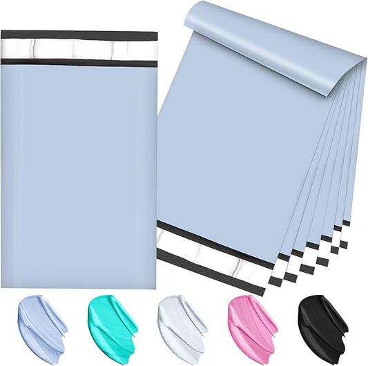 120PC Poly Mailers 6x9 Inch Light Blue Mailing Envelopes Bags Shipping Bags with Self Adhesive Waterproof and Tear-Proof Postal Bags