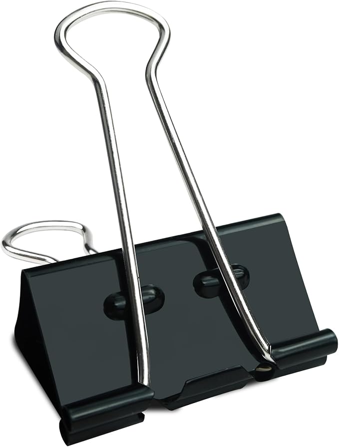 48Pcs Binder Clips(2 Inch), Upgrade Large Binder Clips Heavy Duty Paper Clamps for Office and Home Supplies