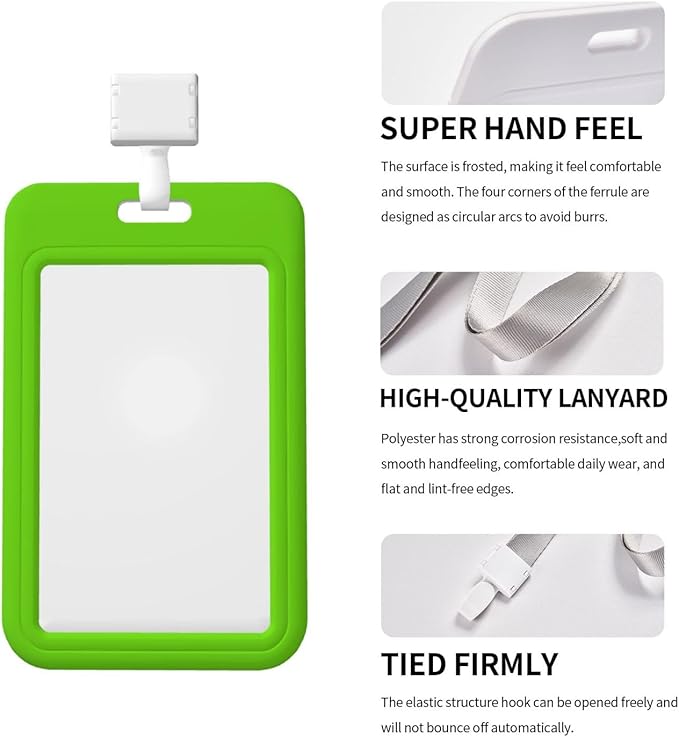 Custom Id Badge Holder Customizable Personalized Id Card with Photo Logo for Employee Work Office Staff Name Tag