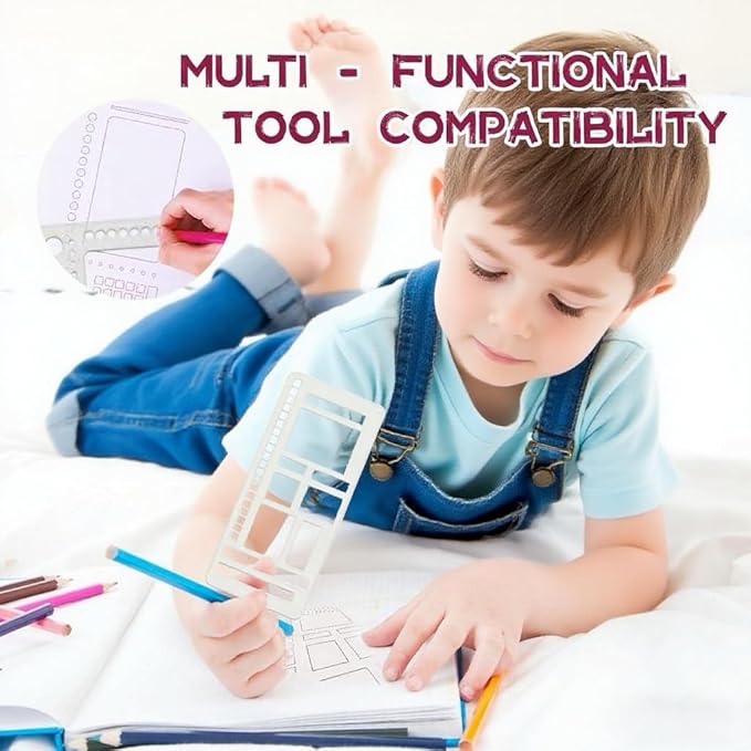 Reusable Flexible Record Template Stencils for Dot Grid Journals, Daily Planning, Journaling, Checklists, Lines, Boxes, Handmade Planner