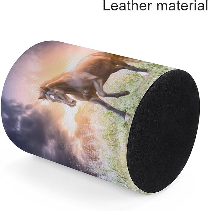 Horse Pen Holder Pencil Organizer Cute Pencil Cup Desk Decor Makeup Brush Holder PU Multifunctional Office Suppliesfor Home Classroom School