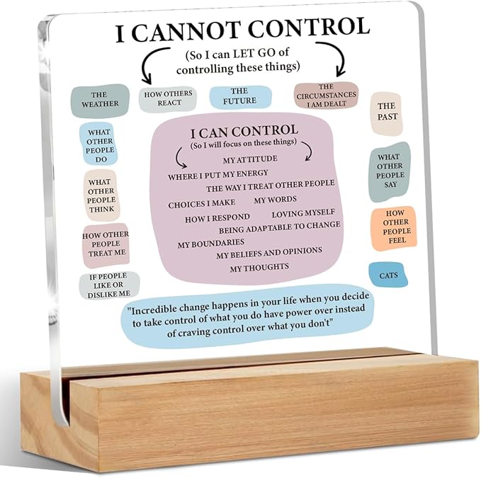 Mental Health Things Acrylic Sign, Mental Health Gifts for Women Men Psychologist Counselor, Acrylic Plaque Desk Decor, Shelf Cubicle Decor for Counseling Office Therapy Desktop Art Decoration