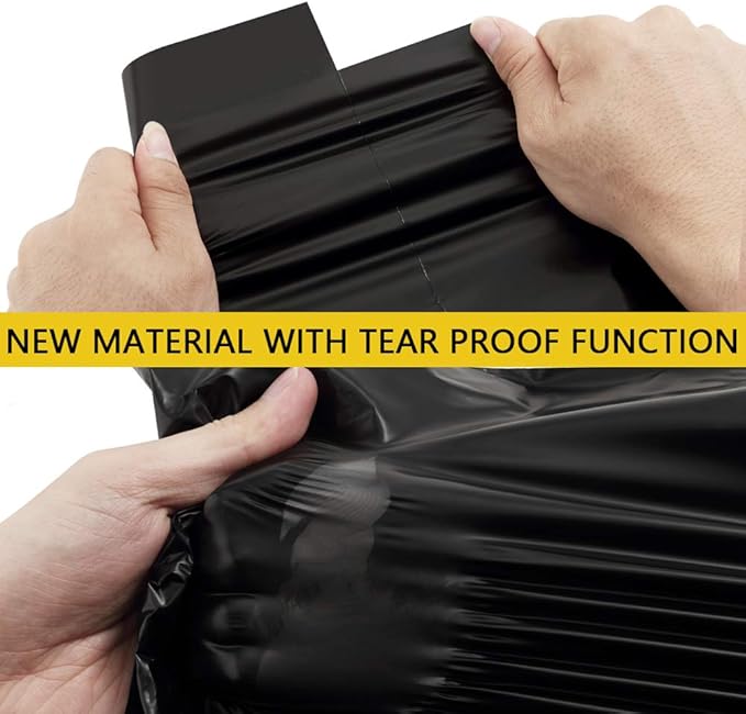 UCGOU Poly Mailers 19x24 Inch Black 50 Pack Extra Large Shipping Bags Strong Thick Mailing Envelopes Self Seal Adhesive Waterproof and Tear Proof Boutique Postal for Clothing Quilt and More