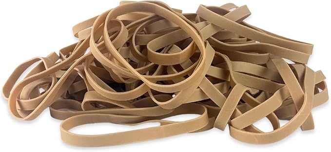 Upgrade Office Supply Rubber Bands, Size 64 (3-1/2 x 1/4), 80 Bands, 1/4 lb, 3-Pack, USA