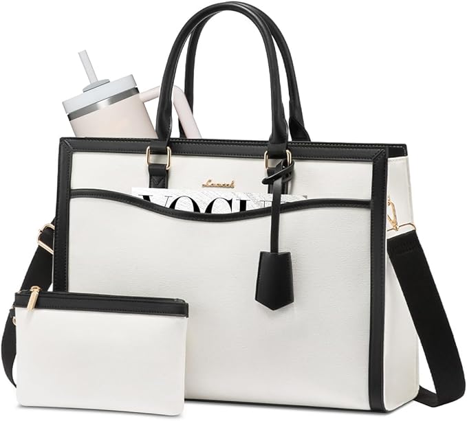 LOVEVOOK Laptop Tote Bag for Women, Office Work Bag Briefcase fit for 15.6 inch Laptop, Large Capacity Teacher Bag Handbag