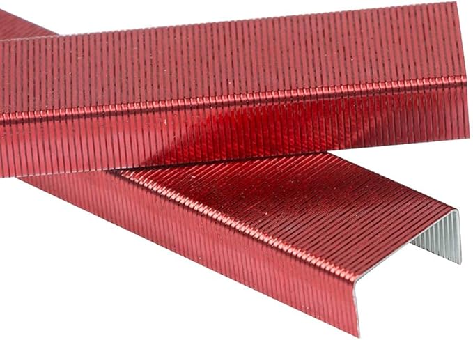 JAM PAPER Standard Size Colorful Staples - Ruby Red - 5000/box