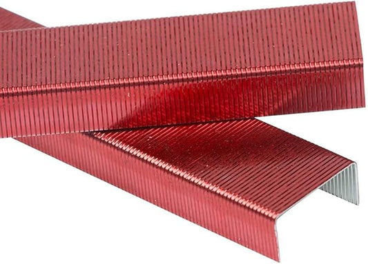 JAM PAPER Standard Size Colorful Staples - Ruby Red - 5000/box