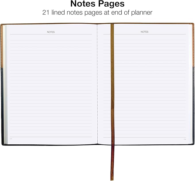 2026 Planner Calendar, 8"x10" : Includes 14 Months (November 2025 - December 2026) / 2026 Weekly Planner/Weekly Agenda/Monthly Calendar Organizer (Brown/Black)