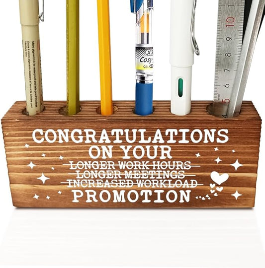 FOKCBOCM Promotion gift for Coworker Leader, Thank you Appreciation Birthday Gift for Mentor Leader Coach Boss, Going Away Gift Retirement Gift for Coworker Boss, Farmhouse Organizer Pen Holder-DBB13