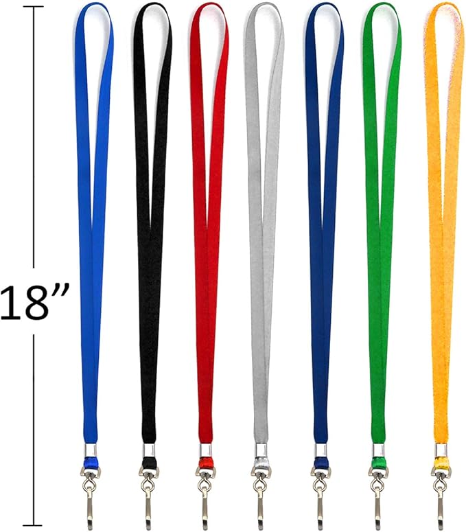 Beebel ID Badge Holder Lanyards with Waterproof Badge Card Bulk Lanyard for Name Tags Holders(Blue)