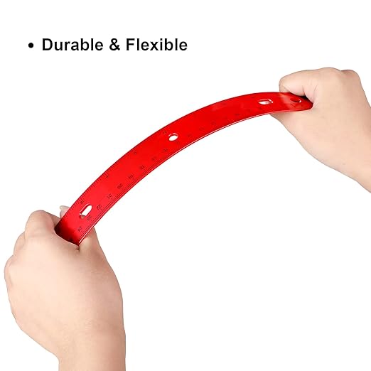 TaoBary 60 Pcs 12 Inch Plastic Ruler Bulk Plastic Ruler for Classroom Straight Rulers for Students Ruler with Inches and Centimeters for Students School Supplies