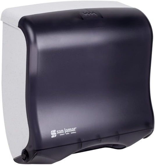 San Jamar T1755TBK Ultrafold Fusion Folded Towel Dispenser, Fits 400 Multifold/240 C-Fold Towels, Classic, Black Pearl