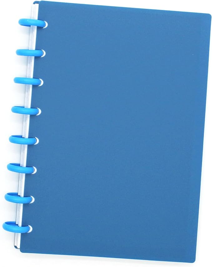 100pcs Discbound Notebook Discs DIY Planner Accessoriesfits for Tul,Levenger,Arc,Happy Planner,Talia(Blue,1.5inch/38mm)