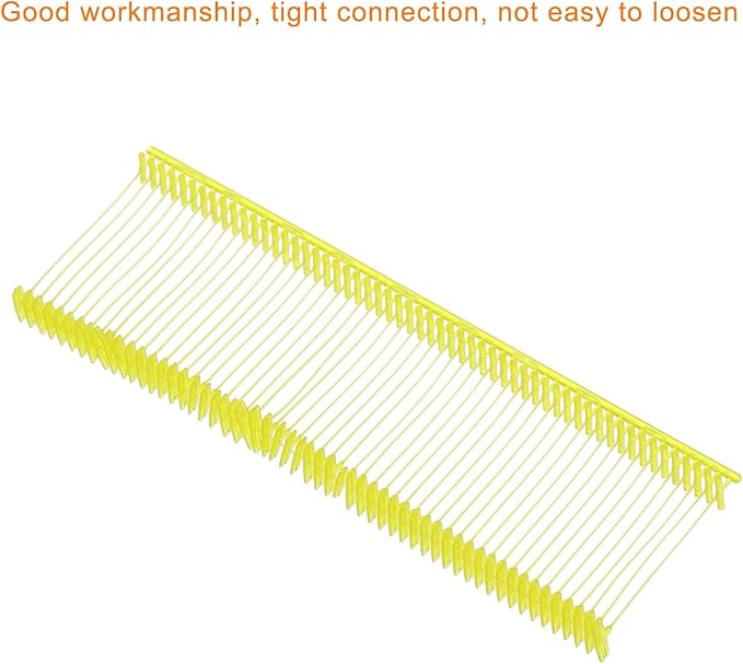 MECCANIXITY Standard Tagging Fasteners,Plastic Regular,Standard Label Gun Price Tagging Barbs for Garment Price Tag Label Tagging Barbs 25mm/1 Inch,Pack of 1000 Yellow