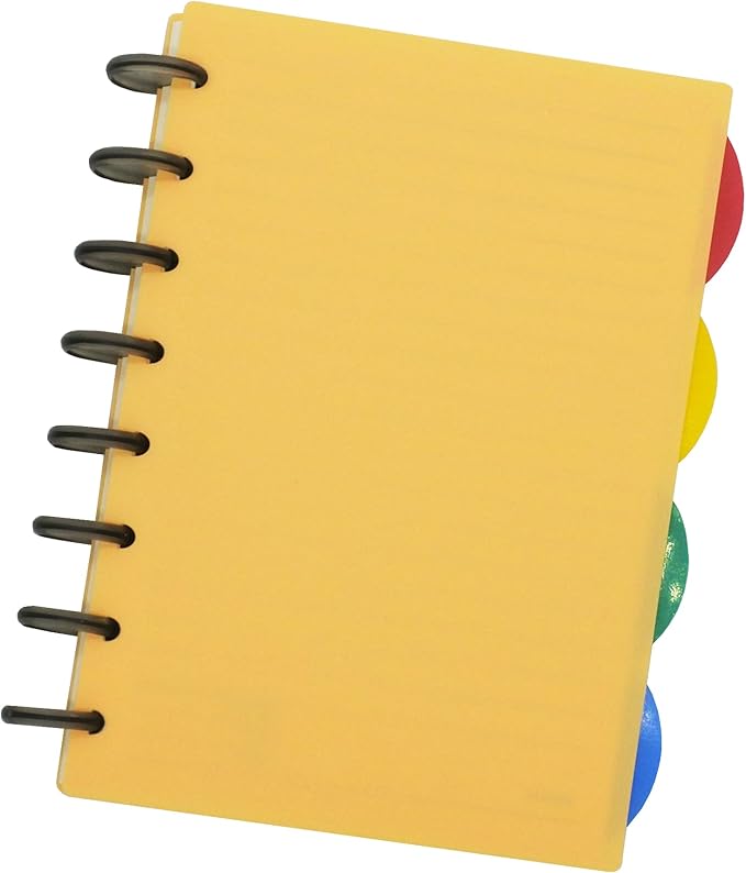 100pcs Discbound Notebook Discs DIY Planner Accessories fits for Tul,Levenger,Arc,Happy Planner,Talia(Smoke Black,0.7inch/18mm)