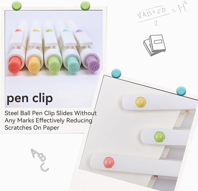 Gel Pens, 5Pcs 0.5mm Fine Point Pens With Smooth Wirting,Quick Dry Aesthetic Pens For Journaling, Ballpoint for Office School Supplies,Gifts for Women Men Student(Ivory White)