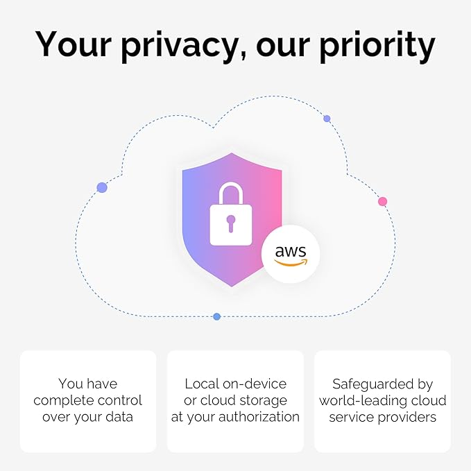 NotePin AI Voice Recorder, Voice Recorder with Neck Strap Lanyard, Transcribe & Summarize with AI Technology, 64GB Memory