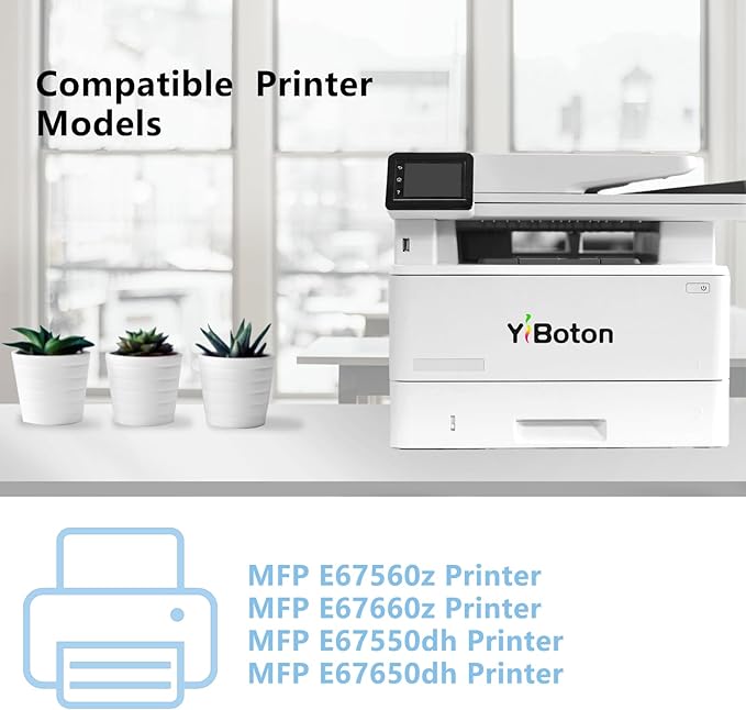 High Yield W9030MC W9031MC W9032MC W9033MC Toner Cartridge Replacement for hpColor Leserjet Managed MFP E67550dh E67650dh E67560z E67660z Printer,4-Pack.