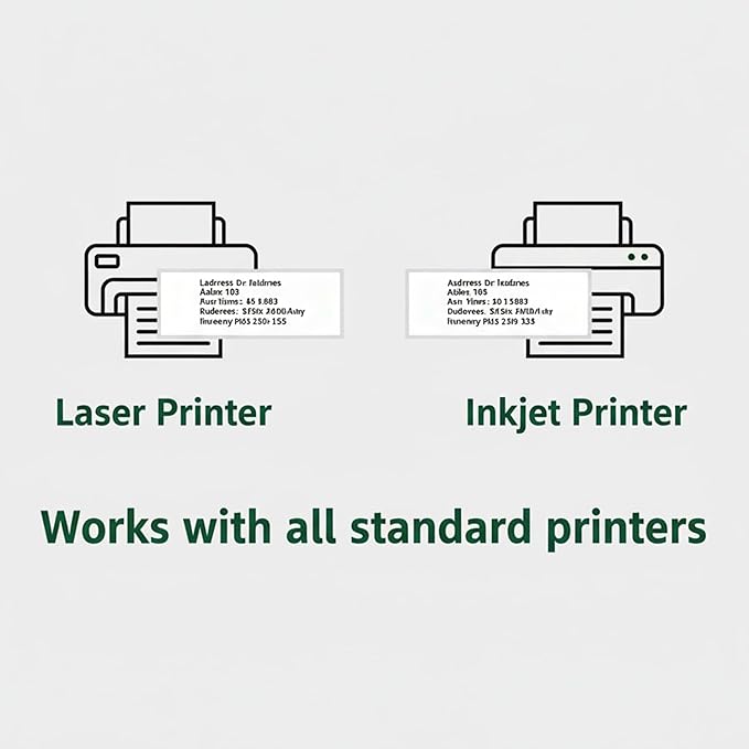 Printable Address Labels,1" x 2-5/8" Sticker for Printer,300 Blank Label,Personalized Mailing,Return Address,Name Tag,Envelope Stickers for School Supplies,Home,or Office Use