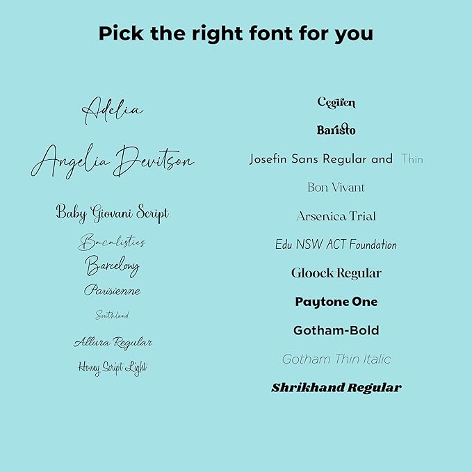 EGD Acrylic Desk Name Plate Personalized I Cute Office Decor I Office Desk Accessories with Various Material Options I Personalized Name Plate with Font Options (10 x 3.5 Inch) (1. Acrylic)