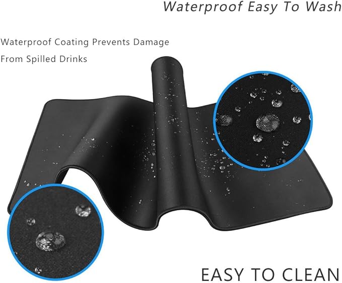 Large Mouse Pad Gaming & Professional Computer Extra Large Mouse Pad/Mat 27.5IN (70 * 30 chunse Black)