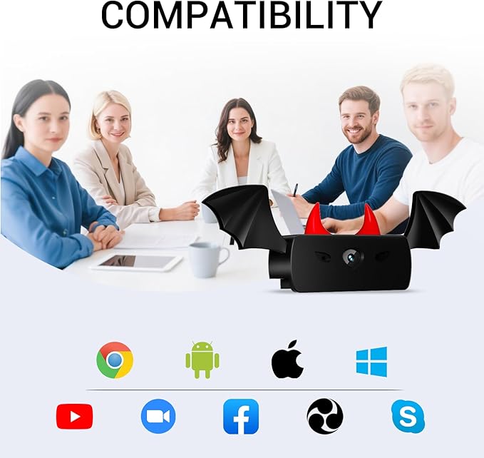 Webcam,Webcams for PC,HD 1080P Web cam,Noise Cancellation,Plug & Play USB Webcam for Laptop, Desktop, PC, Mac, Zoom, Skype, Streaming