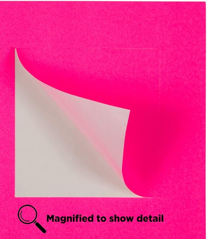 JAM PAPER Product & Container Labels - Square - 2 x 2 - Neon Pink - 120/Pack