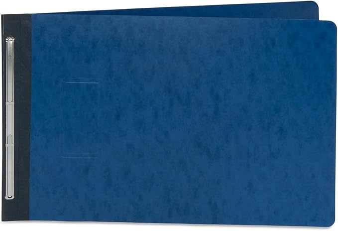 Blue Summit 10 Pressboard Report Covers with Fasteners, 11x17 Folders for Blueprints, 11x17 Binder, 3” Capacity, Navy Blue, 10 Pack